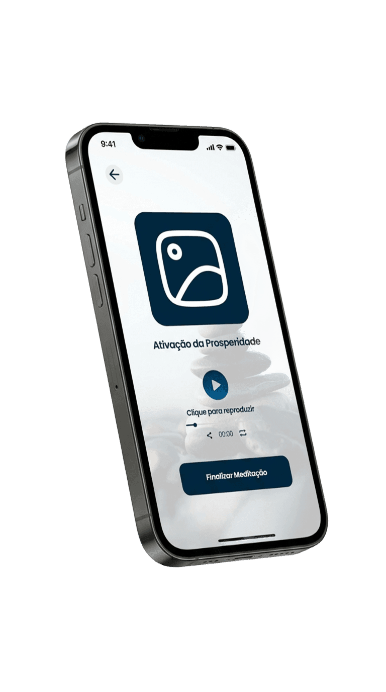 Tela de meditação do app O Templo